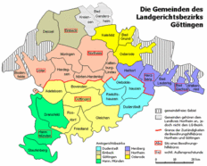 Die Gemeinden des Landgerichtsbezirks